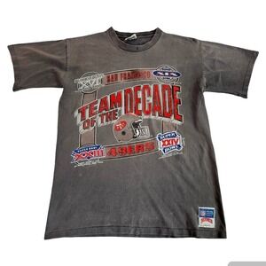 Vintage 1989 Nutmeg San Francisco 49ers Team of the Decade T-Shirt L USA Made